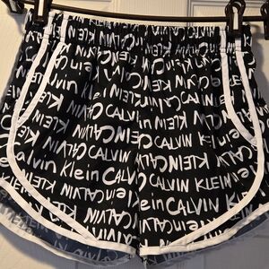 🖤 Calvin Klein Black and White Women's Athletic Shorts